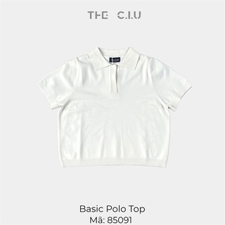 Áo len polo tay ngắn the ciu - basic polo top