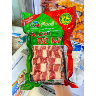 Bò Ba Chỉ Mỹ Thái Cuộn - gói 500g nướng , thả lẩu siêu ngon ( hoả tốc Hà Nội )
