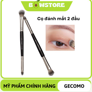 Cọ trang điểm cọ đánh phấn mắt bowstore 2 đầu mềm mịn, cọ trang điểm mắt chuyên nghiệp gecomo