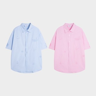 Áo Sơ Mi Tay Ngắn Ocean Creatures Shirt Teelab Local Brand Unisex Form Oversize SS072