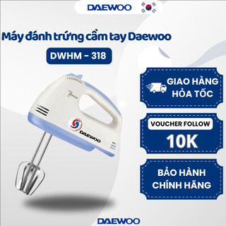 Máy đánh trứng cầm tay Daewoo DWHM-318 điều khiển 7 tốc độ, bền bỉ, tiện dụng, bảo hành 12 tháng