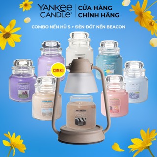 Combo Đèn Đốt Nến Beacon & Nến hũ Yankee Candle size S (104g)
