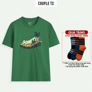 Áo thun trẻ em couple tx in typo sometime somewhere regular fit kts 3265