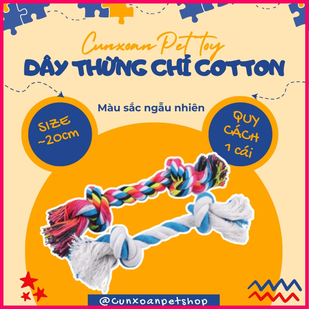 Đồ chơi cho chó mèo - Dây thừng