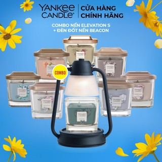 Combo Đèn Đốt Nến Beacon & Nến ly vuông Elevation Yankee Candle size S (96g)