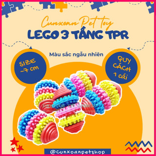 Đồ chơi cho chó mèo - Khối Lego 3 màu