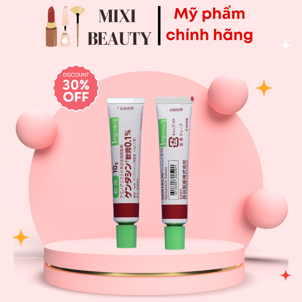 Kem mờ sẹo Gentacin, làm mờ sẹo lồi, sẹo rỗ, sẹo thâm Nhật Bản 10g