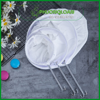 Vợt vải lọc trà kèm gọng inox cao cấp chuyên dùng 13cm, 19cm, 24cm