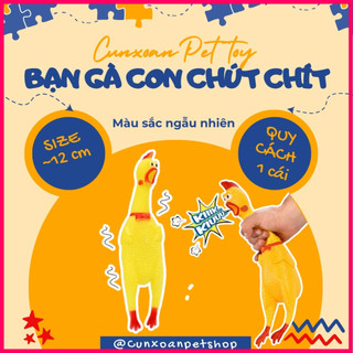 Đồ chơi cho chó mèo - Gà con kêu chút chít 17cm