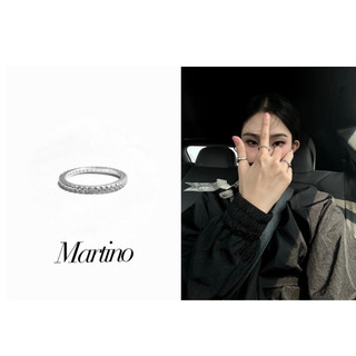 Martino mr01 nhẫn bạc đính đá lấp lánh
