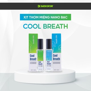 Xịt thơm miệng Bazik Cool Breath 2 mùi hương Bạc Hà & Táo Bạc Hà 20ml/chai