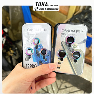 Kính Cường Lực Camera màu Titan Cho iPhone 13/13mini/13pro/13promax/12/12mini/12pro/12promax/11/11pro/11promax