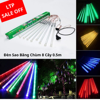 Đèn led thả ngoài trời sao băng chùm 8 cây - dài 50cm/80cm Chuyên Trang Trí Noel, Đám Tiệc, Sự Kiện