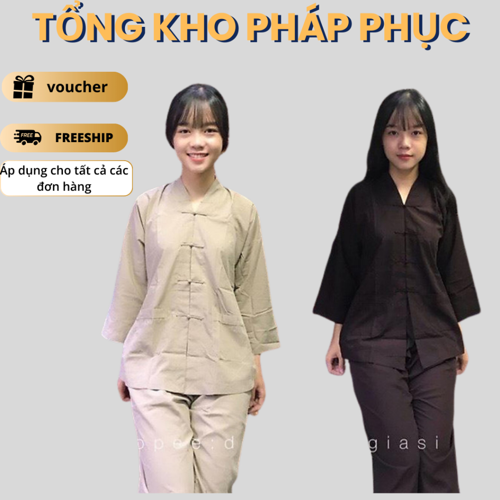 Đồ Lam Đi Chùa La Hán Nam Nữ Vải Mịn Đẹp, Mặc Cực Thoải Mái, Bộ quần áo nam nữ đi chùa