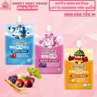 Nước dinh dưỡng lotte organic hàn quốc gói 80ml phát triển chiều cao - hỗ trợ hệ tiêu hóa - ăn ngon. date 4/2025