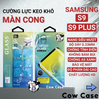 Kính cường lực Samsung S9 plus, S9+, S9 full màn | Miếng dán bảo vệ màn hình cho ss galaxy Cowcase