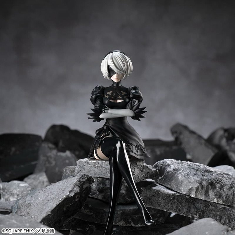 Mô hình Nier Automata - 2B Chokonose Premium Figure chính hãng Sega