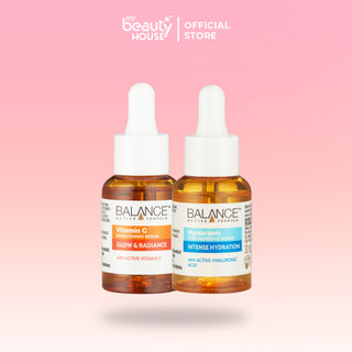 Combo serum dưỡng sáng da, cấp ẩm Balance Vitamin C + Hyaluronic (2x30ml)