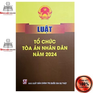Sách - Luật tổ chức Tòa án nhân dân năm 2024 (NXB Chính trị quốc gia Sự thật)