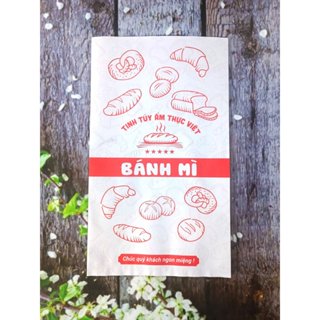 Túi đựng bánh mì đỏ 14x24 - màu ngẫu nhiên - 1000 túi 14x24 cm