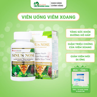 Viên uống viêm xoang, viêm mũi dị ứng sinus nose vitamins for life hộp 30 - 60 viên