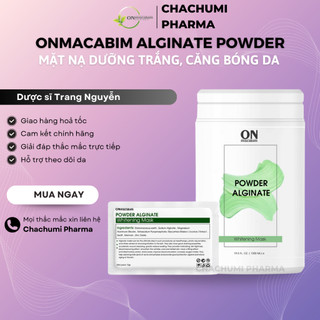 Mặt nạ Onmacabim Alginate Powder Whitening - Mặt nạ tảo nâu trắng, mịn
