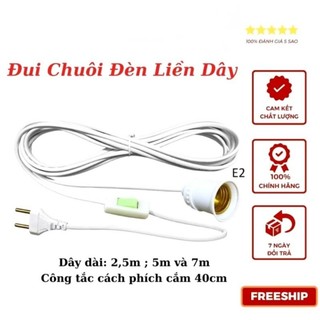 (GIÁ HỦY DIỆT) ĐUÔI ĐÈN LIỀN DÂY CÓ CÔNG TẮC