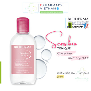 Toner BIODERMA Sensibio Tonique Cân Bằng Dưỡng Ẩm Cho Da Nhạy Cảm 250ml
