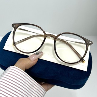 Gọng kính cận tròn nữ nam tròng kính không độ chống tia UV và ánh sáng xanh gọng hottrend dễ đeo 542