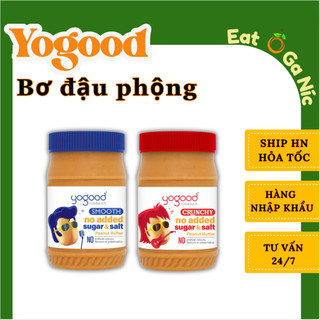 Bơ đậu phộng ăn kiêng không đường, không muối yogood nhập khẩu mỹ - hũ 453g