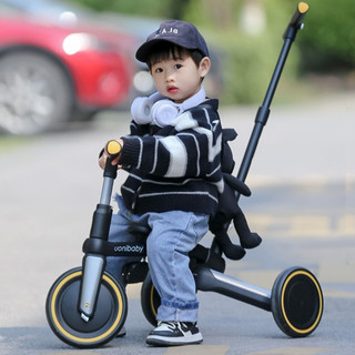Xe đẩy 3 bánh gấp gọn Uonibaby 5in1 kiêm xe chòi chân chuyển đổi giữa 3 bánh thành 2 bánh dành cho trẻ từ 1 5 tuổi