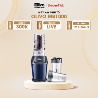 Máy xay sinh tố olivo mb1000 - 3 cốc xay linh hoạt - xay đá bào, sinh tố, smoothie - livo making life easier