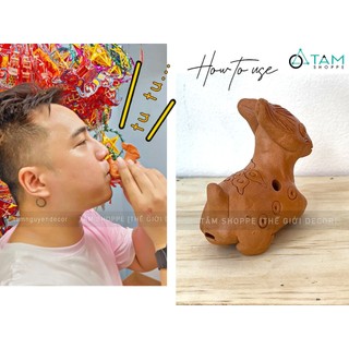 Tò he đất nung thổi kêu tu tu vui tai [Hàng đẹp - Dân gian] TOHE-01 TAN