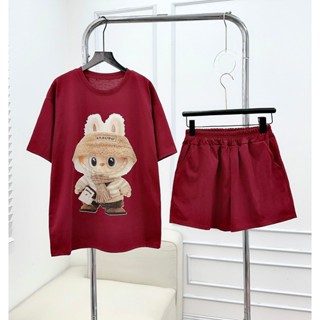 Bộ 3158 Gấu dể thương chất cotton khô_ B8868_ chân ngắn BTQ