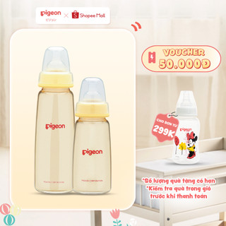 Bình sữa cổ hẹp PPSU Pigeon 160ml/ 240ml