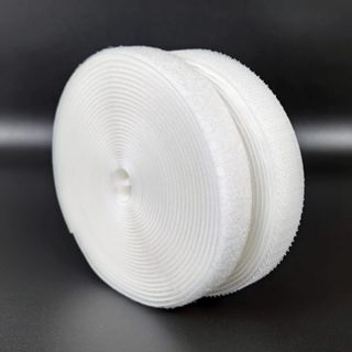 Cuộn băng dính gai velcro, dán xé, khóa nhám 2 mặt (25 mét-ko keo dán)2cm, 4cm, 5cm, 1,5cm màu trắng đen độ bám dính cao