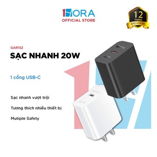 Củ Sạc Nhanh 1HORA - 20W - 1 cổng Type C - GAR152