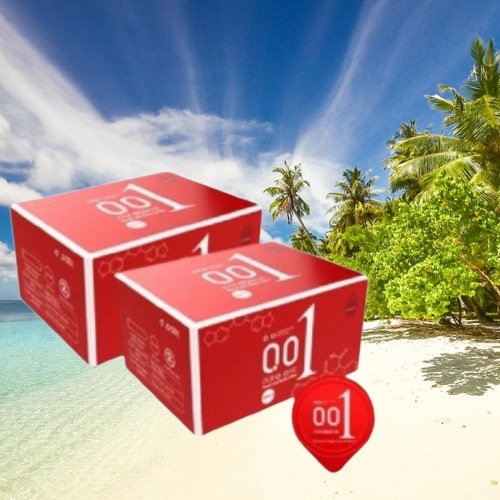 SU20 Bao cao su olo 001  đỏ bao cao su siêu mỏng nhiều gel bôi trơn HỘP 10 CÁI