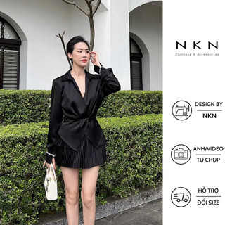 Chân váy xếp ly, đầm nữ NKN Karen, thiết kế xếp ly dáng ngắn basic, chất liệu cao cấp.