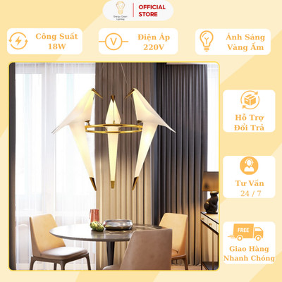Đèn Thả Energy Green Lighting Origami ( 3 chim ) Decor Trang Trí Phòng Khách / Phòng Ngủ - Nhà Hàng