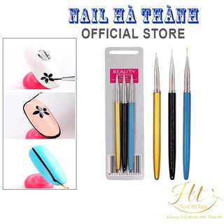Set 3 cây cọ nét cọ kim lồng mềm vẽ móng