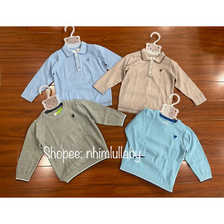Áo len polo cổ bé bé trai Lullaby NHL305M -NHL306M