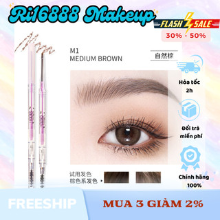 Chì kẻ lông mày Flortte (M) thiết kế hai đầu siêu mảnh chống thấm nước, Phụ Kiện Makup Giá Rẻ Chất Lượng
