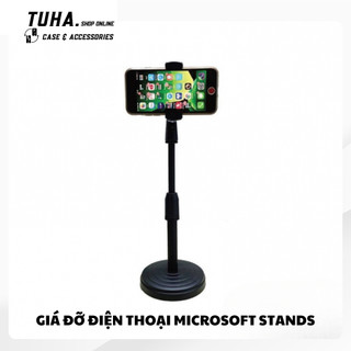 Giá đỡ điện thoại Microphone Stands, kẹp chống lưng 360 ,đế chân tròn để bàn tiện lợi đa năng DC-01