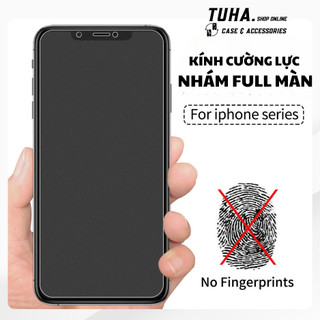 Kính Cường Lực Nhám Full Màn Chống Vân Tay Dành cho iphone từ 6G Đến 14PROMAX