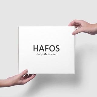 Hộp đóng gói Hafos chất liệu giấy couche cứng dày dặn, hạn chế gãy