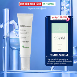 Kem chống nắng cho da dầu mụn dr pluscell _ ac sun protection mild 50ml spf50/ pa+++
