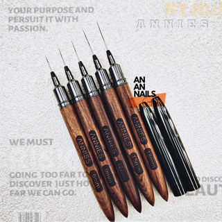 Cọ kẻ nét siêu mảnh Cao cấp Annies cán gỗ chính hãng , cọ kẻ nét thẳng nail - An An Nails