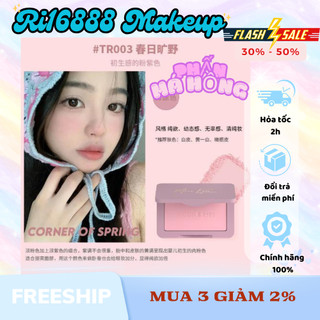  Mooneyes Má hồng MOONEYES BLUSH phấn má hồng nội địa Trung lì phấn mịn tone màu Hàn Quốc