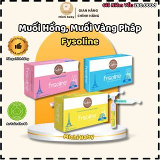 Michibaby - Nước muối (hồng, vàng, xanh) sinh lý Physiodose cho bé an toàn hiệu quả của Pháp - Michi Baby MC118